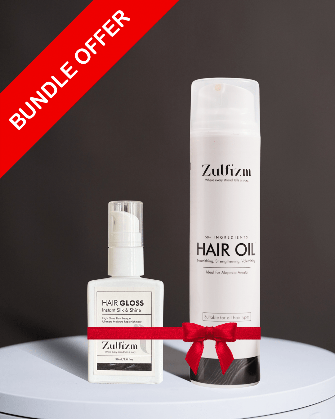 Hair Gloss & Zulfizm 50+ Ingredients Hair Oil - Zulfizm