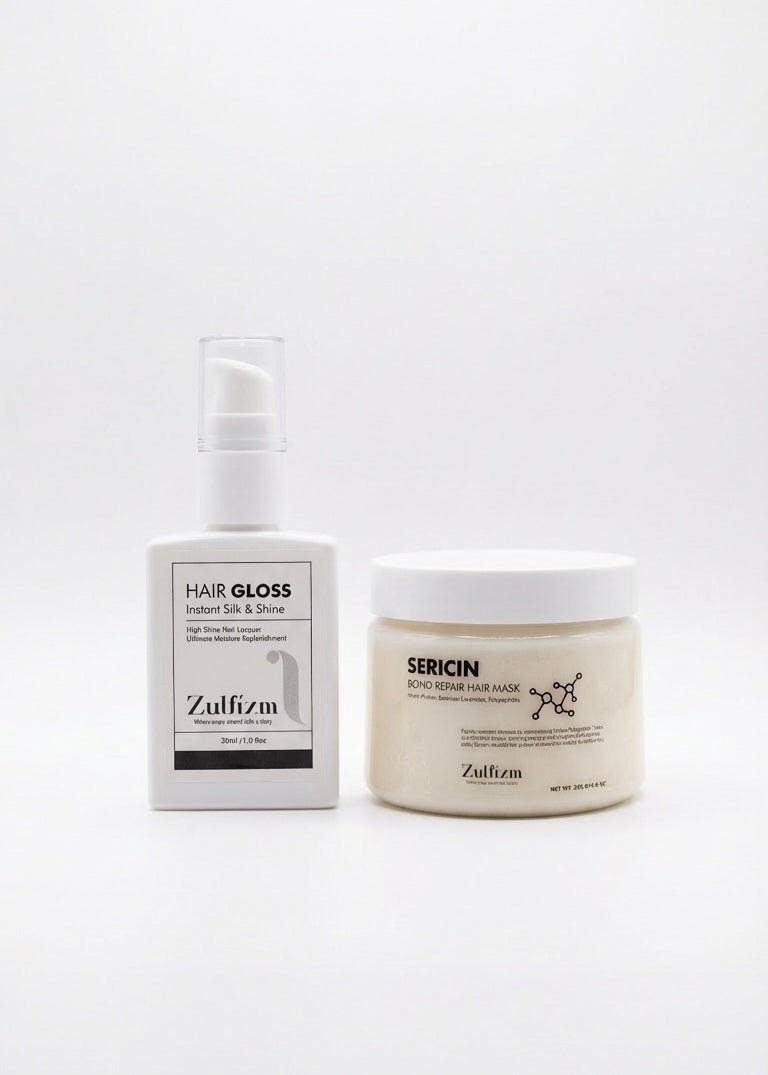 Set of Sericin Bond Repair Hair Mask & Hair Gloss - Zulfizm